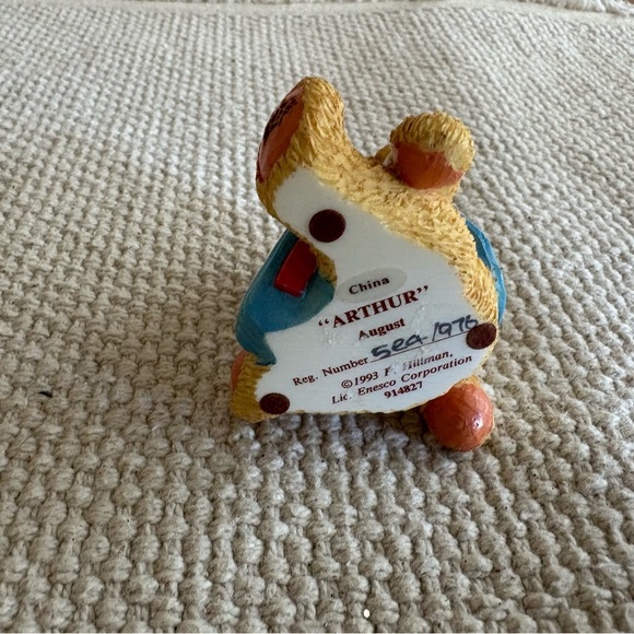 Cherished Teddies figurine known as "Smooth Sailing Arthur," August Bear 3 1/2” - Picture 4 of 4